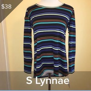 Small striped long sleeve Lularoe lynnae